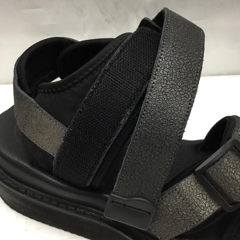 ミハラヤスヒロ MIHARAYASUHIRO サンダル サンダル 83200200-0 ストラップサンダル 42 無地 黒 / ブラック / メンズ USED 古着 中古 10107587