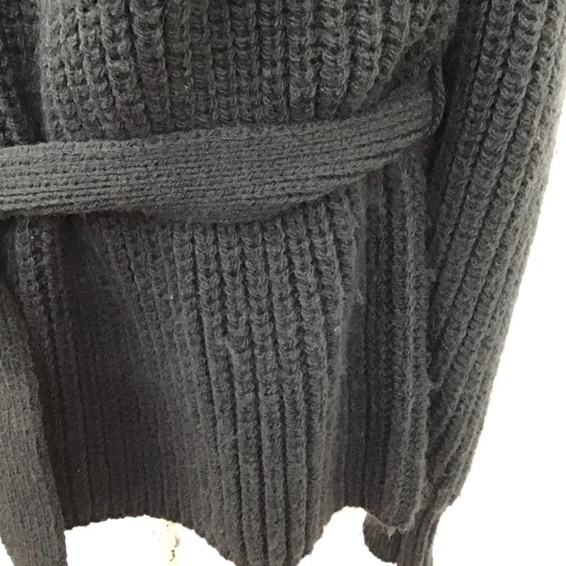 ザラ ZARA ワンピース ミニスカート 2142 177 485 チュニック 長袖 ニット M 無地 チャコールグレー / チャコールグレー / レディース USED 古着 中古 10119616