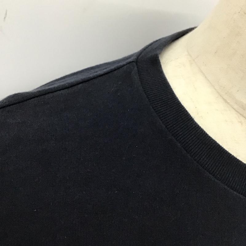 ダブルタップス WTAPS Tシャツ 半袖 半袖カットソー プリントTシャツ クルーネックカットソー ロゴ、文字 紺 / ネイビー / メンズ USED 古着 中古 10112483