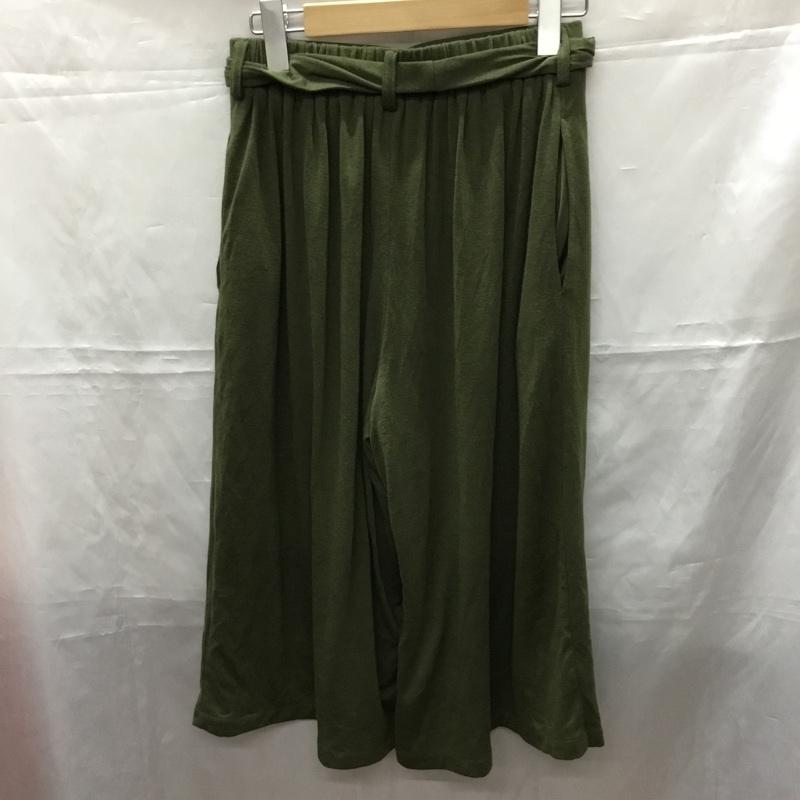 セシルマクビー CECIL McBEE セットアップ セットアップ セットアップ ノースリーブカットソー ワイドパンツ 2点セット M 無地 カーキ / カーキ / レディース USED 古着 中古 10109990