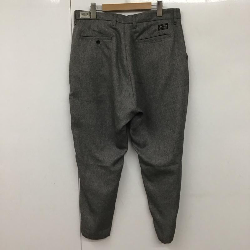 ウィアード WEIRDO パンツ スラックス スラックスパンツ ワイドパンツ カジュアルパンツ 34 無地 灰 / グレー / メンズ USED 古着 中古 10130504