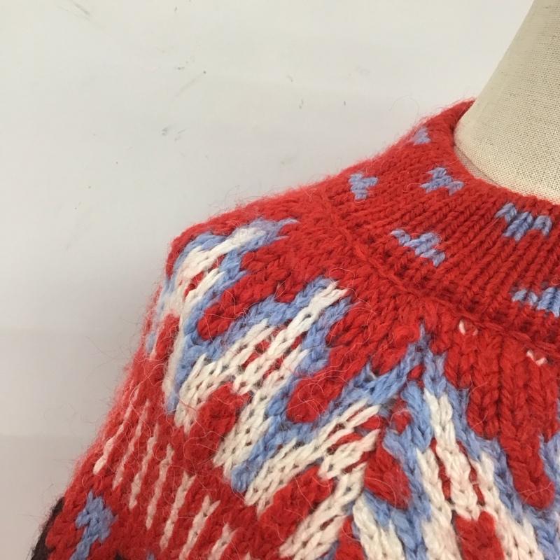 ザラ ZARA ニット、セーター 長袖 M  赤 / レッド /  レディース USED 古着 中古 10111418