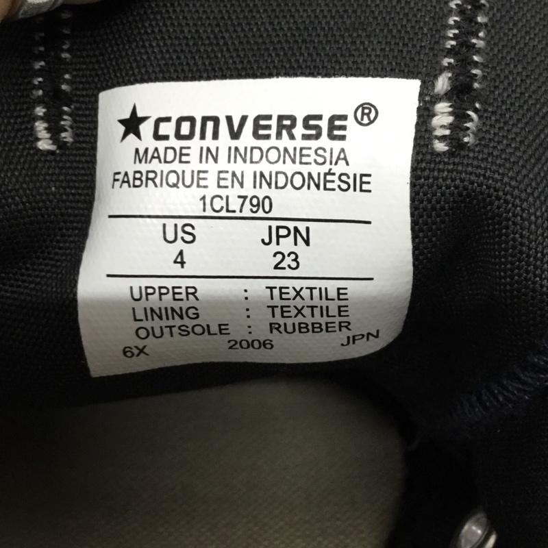 コンバース CONVERSE スニーカー スニーカー 1CL790 ローカット ALL STAR 23cm 23.0cm ロゴ、文字 紺 / ネイビー / X 白 / ホワイト / レディース USED 古着 中古 10106631