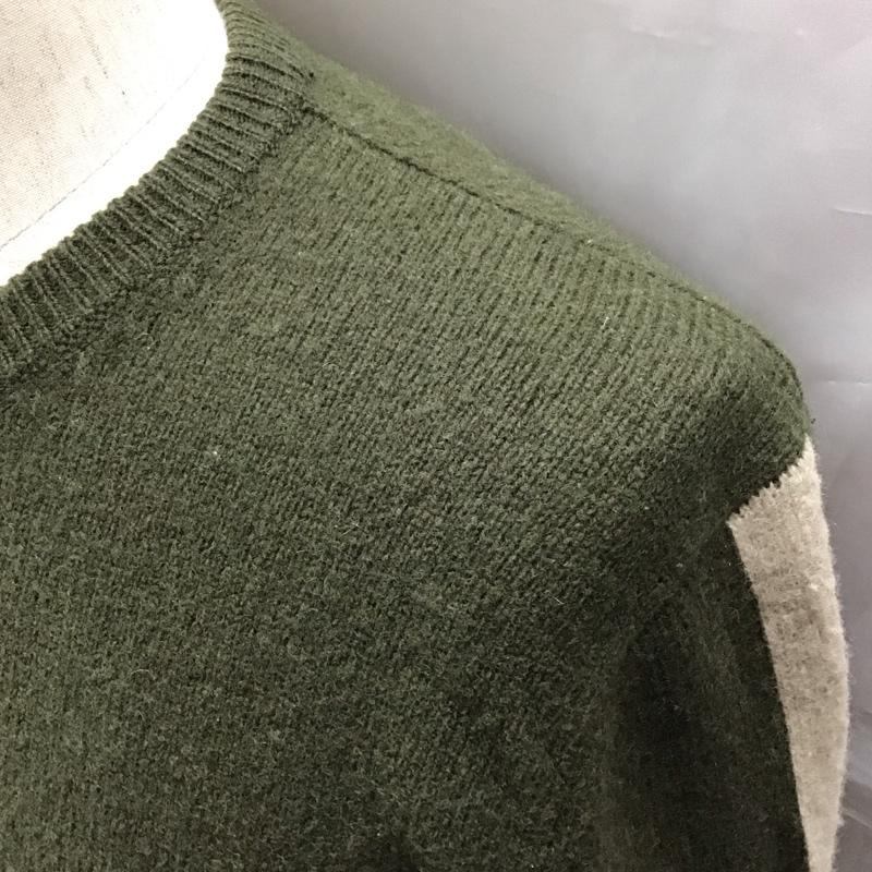 アルマーニエクスチェンジ ARMANI EXCHANGE ニット、セーター 長袖 長袖ニットカットソー ニット セーター クルーネックニット S ロゴ、文字 緑 / グリーン / メンズ USED 古着 中古 10116287