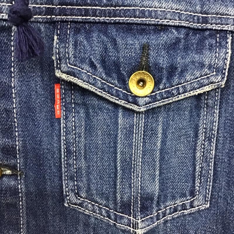 ロデオクラウンズ Rodeo Crowns ジャケット、上着 ジャケット、ブレザー 0507AC10-0610-15 M 無地 X チェック 水色 / ライトブルー / レディース USED 古着 中古 10131182
