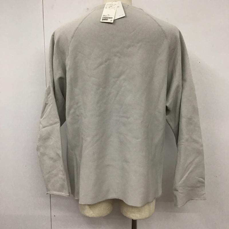 ユナイテッドアローズグリーンレーベルリラクシング UNITED ARROWS green label relaxing トレーナー 長袖 長袖トレーナー スウェット クルーネック リブスウェットカットソー L 無地 灰 / グレー / メンズ USED 古着 中古 10112702