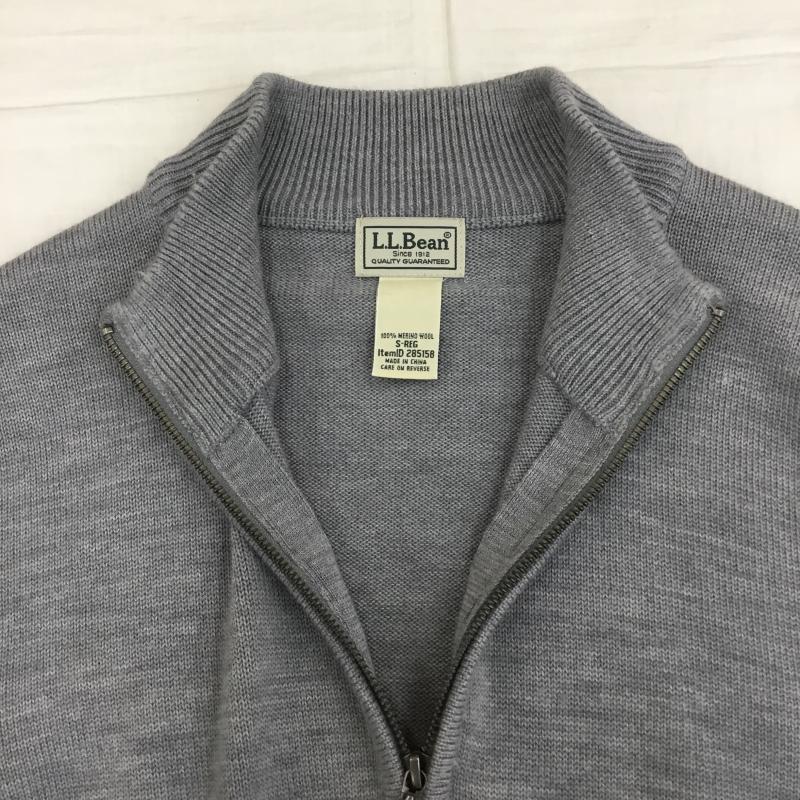 エルエルビーン L.L.Bean ニット、セーター 長袖 285158 S 無地 灰 / グレー / メンズ USED 古着 中古 10138373