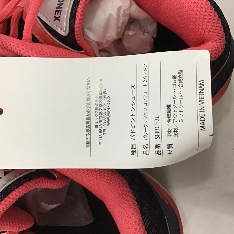 ヨネックス YONEX カジュアルシューズ カジュアルシューズ バドミントンシューズ POWER CUSHION COMFORT2 WOMEN パワークッションコンフォート2ウィメン SHBCF2L 25.0cm 無地 桃 / ピンク / X 紺 / ネイビー / レディース USED 古着 中古 10125935