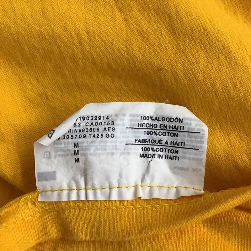 チャンピオン Champion Tシャツ 半袖 クルーネック M ワンポイント 橙 / オレンジ / メンズ USED 古着 中古 10116804