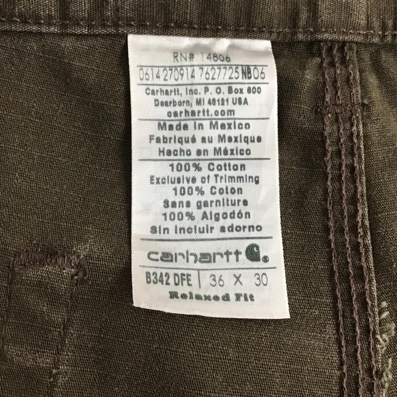 カーハート Carhartt パンツ ワークパンツ、ペインターパンツ 36インチ 無地 茶 / ブラウン / メンズ USED 古着 中古 10131925