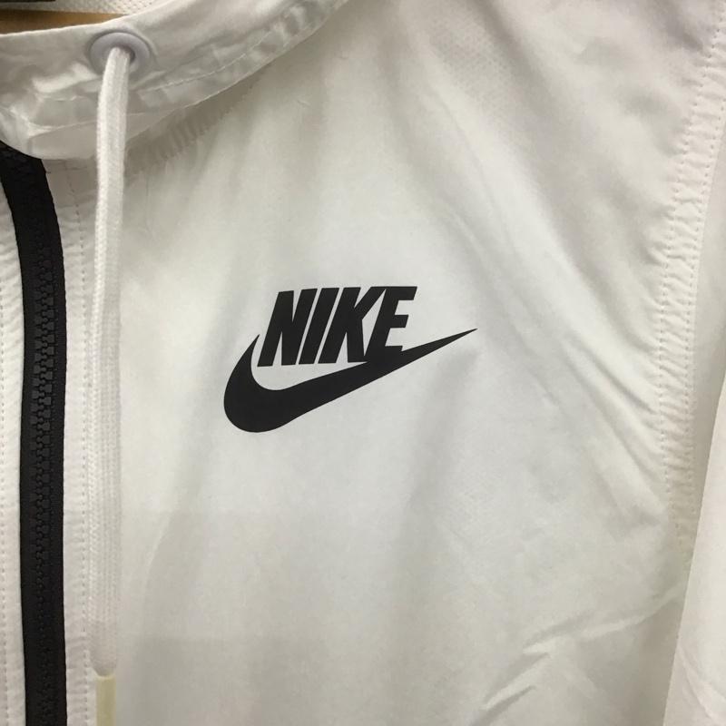 ナイキ NIKE ジャケット、上着 ジャンパー、ブルゾン AJ2983-102 ウーブン ジャケット スポーツウェア S ロゴ、文字 白 / ホワイト / X 黒 / ブラック / レディース USED 古着 中古 10108112