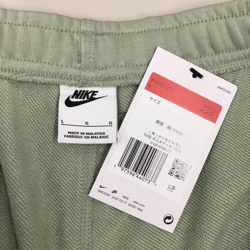 ナイキ NIKE パンツ ショートパンツ fn3521-370 フローFTショート ハーフパンツ ショートパンツ スポーツウェア L ロゴ、文字 緑 / グリーン / メンズ USED 古着 中古 10116595