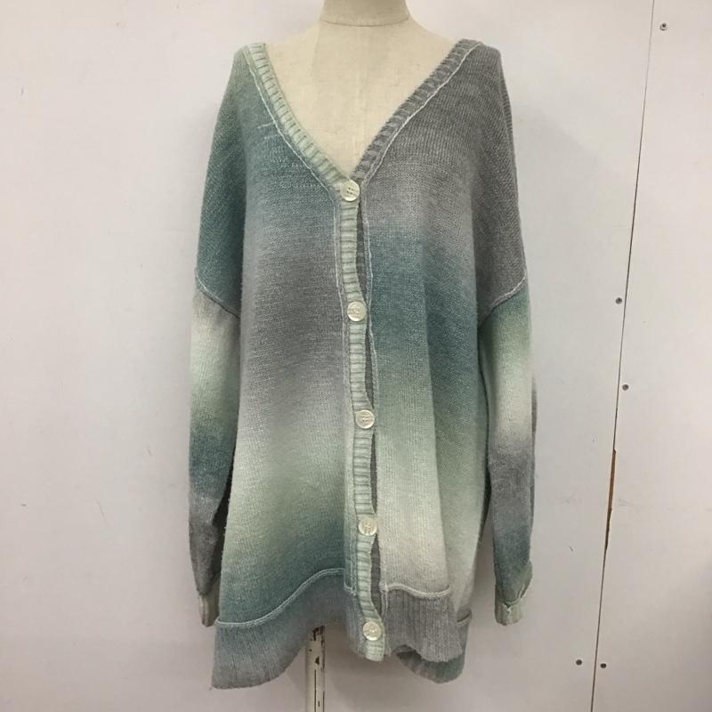 サマンサモスモスブルー Samansa Mos2 blue カーディガン 長袖 FREE マルチカラー / マルチカラー / レディース USED 古着 中古 10106420