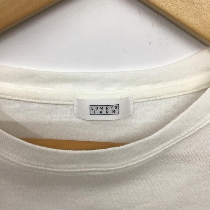 ローリーズファーム LOWRYS FARM Tシャツ 長袖 FREE プリント X 刺繍 白 / ホワイト / レディース USED 古着 中古 10133139
