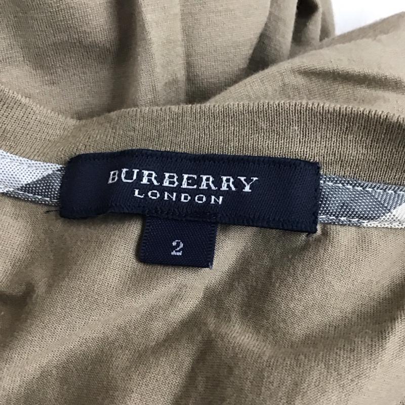 バーバリーロンドン Burberry London Tシャツ 半袖 半袖チュニック ロング丈カットソー プリントTシャツ 2 プリント ベージュ / ベージュ / レディース USED 古着 中古 10115174