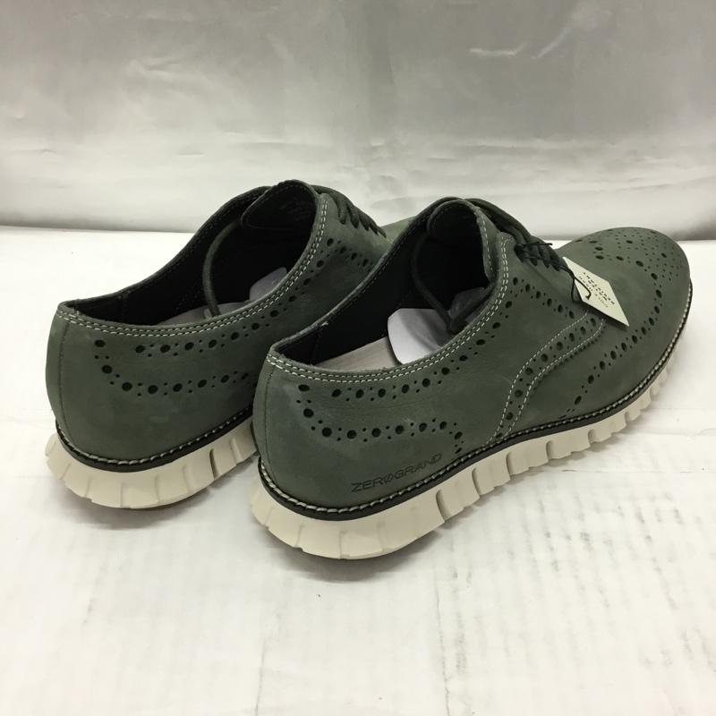 コールハーン COLE HAAN カジュアルシューズ カジュアルシューズ C30324 ゼログランド ウィングチップ オックスフォード 8W 箱有 US:8 ロゴ、文字 カーキ / カーキ / メンズ USED 古着 中古 10106250