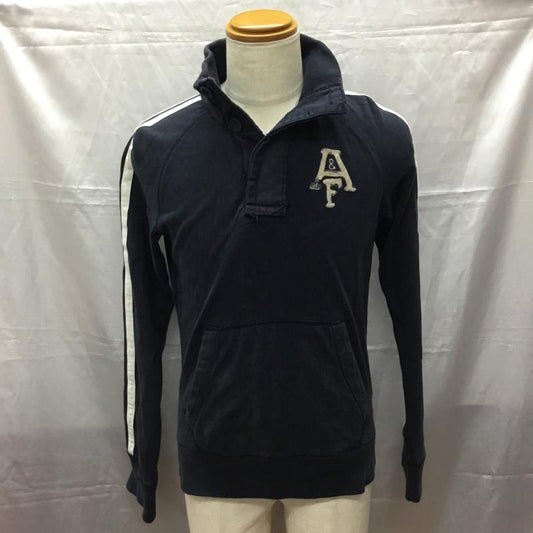 アバクロンビーアンドフィッチ ABERCROMBIE&FITCH カットソー 長袖 長袖カットソー ポロシャツ ラグラン S ロゴ、文字 紺 / ネイビー /  メンズ USED 古着 中古 10112310