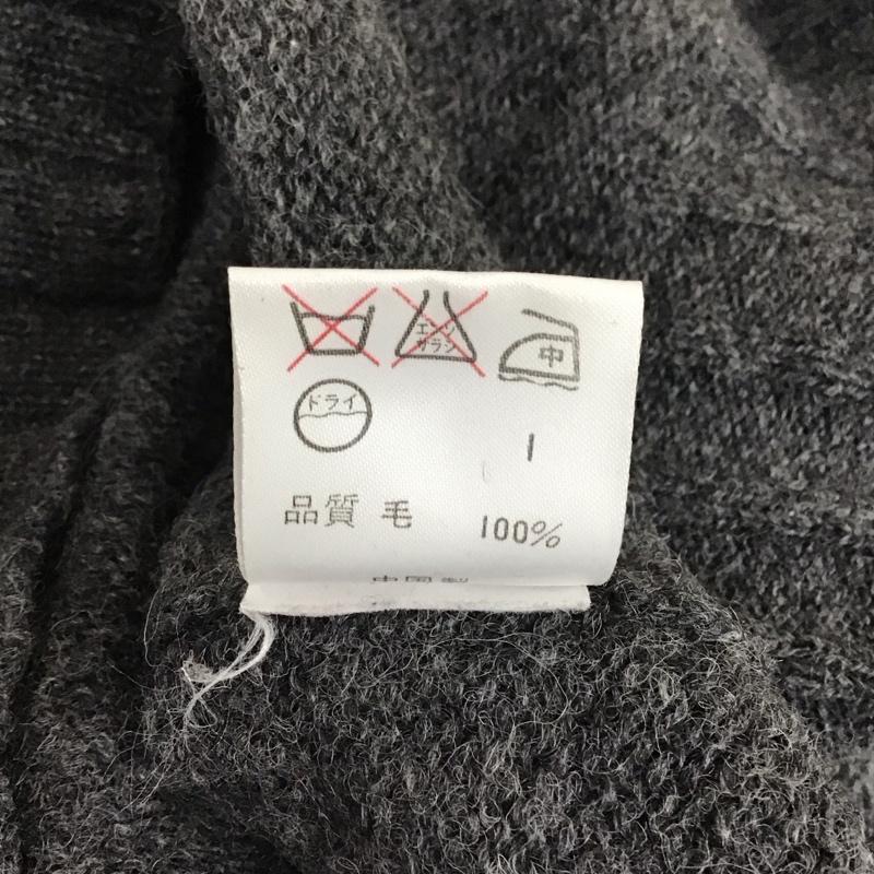 カルバン・クライン Calvin Klein ニット、セーター 長袖 M 無地 灰 / グレー / メンズ USED 古着 中古 10120165