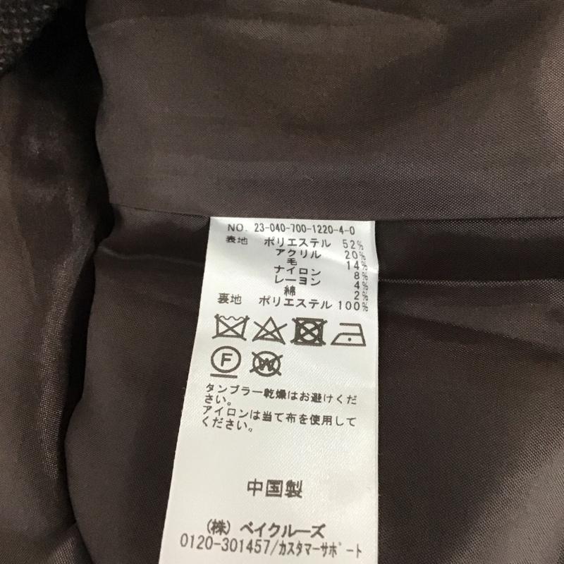 シンプリシテェ Simplicite ワンピース ロングスカート 23-040-700-1220-4-0 Vネックセミフレアジャンパースカート 無地 ダークブラウン / ダークブラウン / レディース USED 古着 中古 10120589