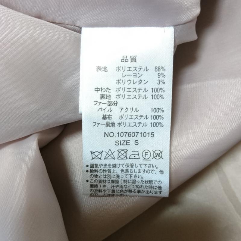 マジェスティックレゴン MAJESTIC LEGON コート コート一般 S 無地 桃 / ピンク / レディース USED 古着 中古 10012761