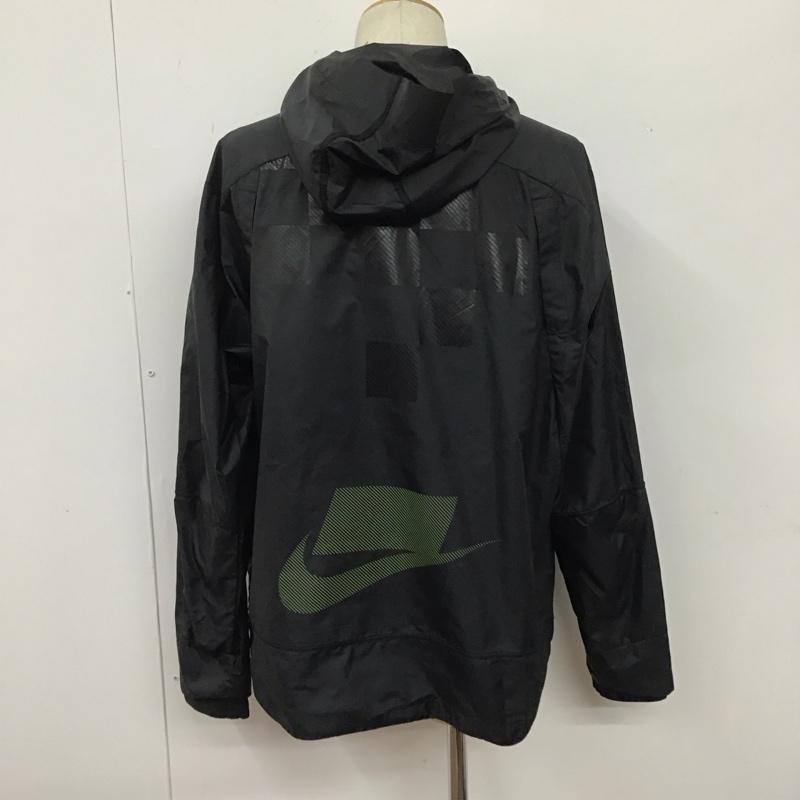 ナイキ NIKE ジャケット、上着 ジャンパー、ブルゾン bv5616-010 ナイロンジャケット ジップアップジャケット スポーツウェア XL ロゴ、文字 黒 / ブラック / メンズ USED 古着 中古 10108008