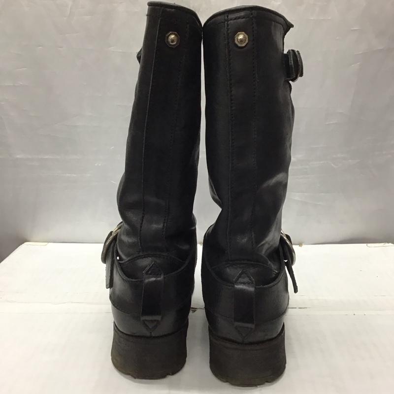 ディーゼル DIESEL ブーツ エンジニアブーツ 37 レザー 無地 黒 / ブラック / レディース USED 古着 中古 10121056