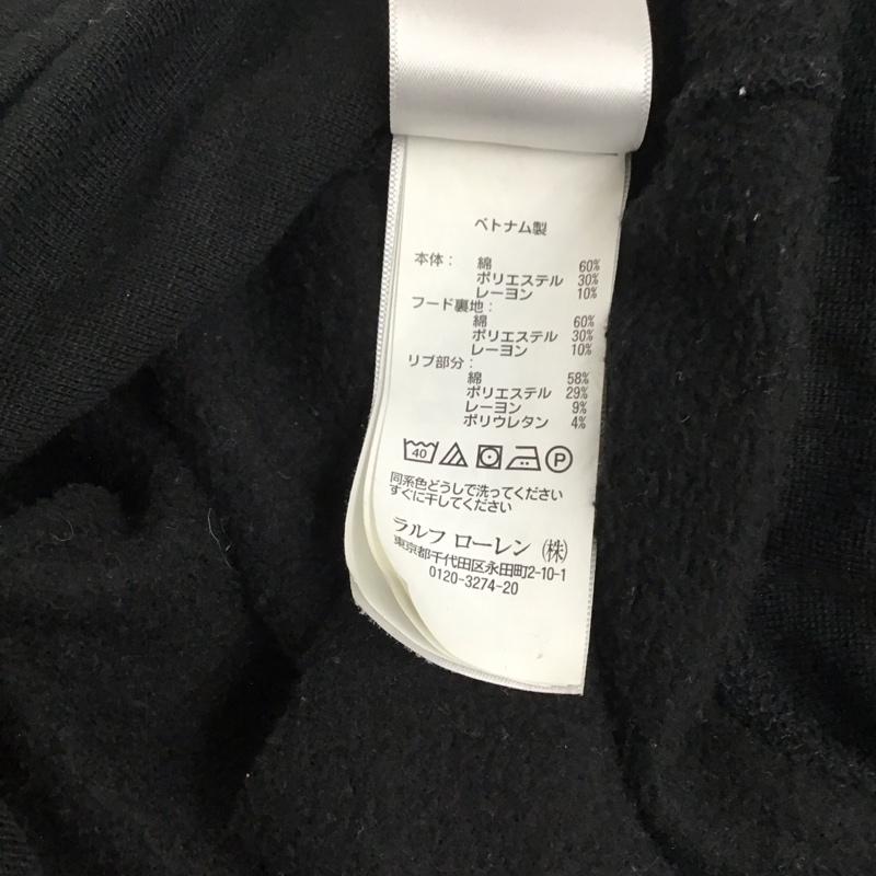 ポロラルフローレン POLO RALPH LAUREN トレーナー 長袖 長袖パーカー プルオーバーパーカー プリントスウェット トレーナー S ロゴ、文字 黒 / ブラック / メンズ USED 古着 中古 10123712