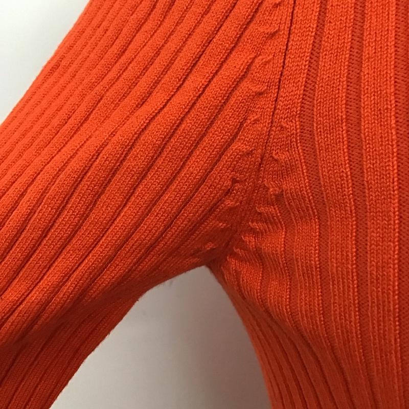 ザラ ZARA ニット、セーター 長袖 長袖ニットカットソー ニット セーター タートルネックニット S 無地 橙 / オレンジ /  レディース USED 古着 中古 10113829