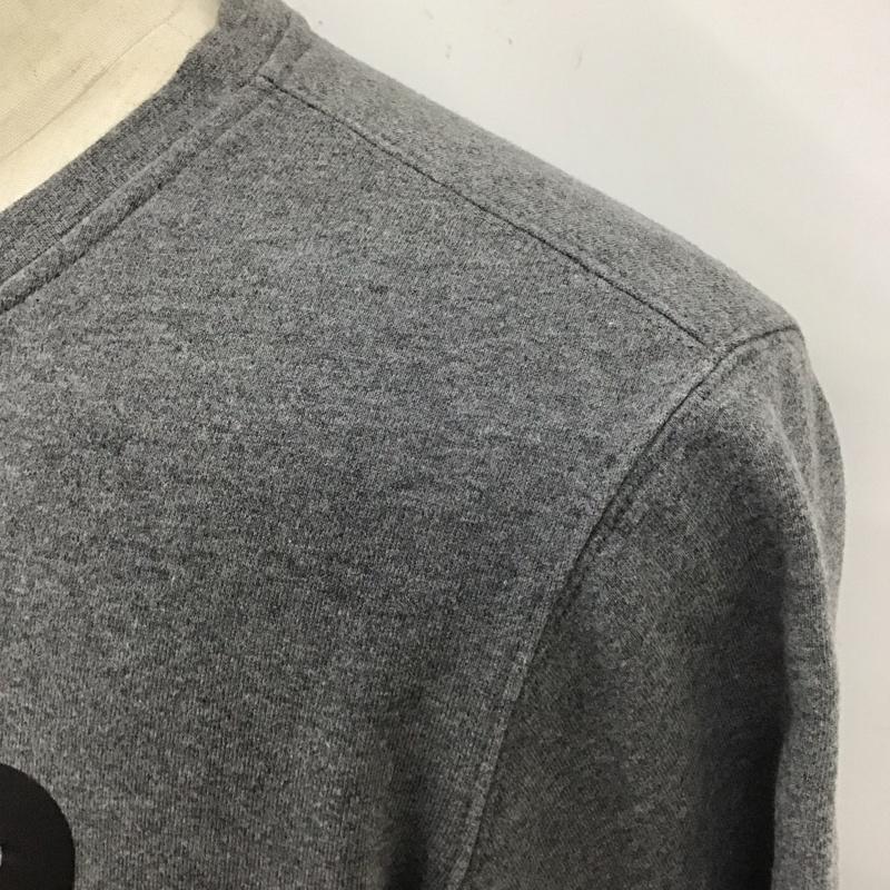 ボーラー BALR. トレーナー 長袖 長袖トレーナー スウェット クルーネック リブスウェットカットソー M ロゴ、文字 灰 / グレー /  メンズ USED 古着 中古 10120055