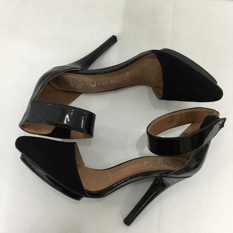 ジェフリーキャンベル Jeffrey Campbell パンプス パンプス FJF1729 SOLITAIRE ピンヒール ハイヒール ストラップ 36 箱有 無地 黒 / ブラック / レディース USED 古着 中古 10122819
