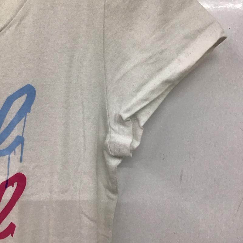 エックスガール X-girl Tシャツ 半袖 半袖カットソー プリントTシャツ クルーネックカットソー 2 プリント 白 / ホワイト / レディース USED 古着 中古 10135796