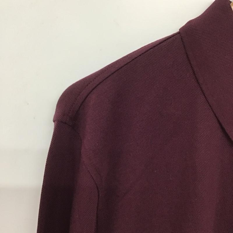 ブルックスブラザーズ BROOKS BROTHERS ポロシャツ 長袖 L ワンポイント えんじ / ワインレッド / メンズ USED 古着 中古 10139468