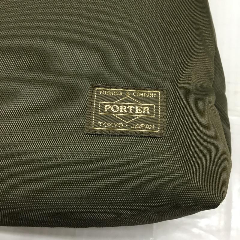 ポーターガール PORTERGIRL リュックサック、デイパック リュックサック、デイバッグ SHEA ロゴ、文字 カーキ / カーキ / レディース USED 古着 中古 10110170