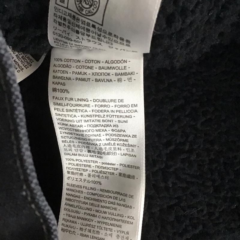 リーバイストラウスアンドコー Levi Strauss & co. ジャケット、上着 ジャケット、ブレザー デニムジャケット Gジャン アウター 裏地ボア S ロゴ、文字 黒 / ブラック / メンズ USED 古着 中古 10139052