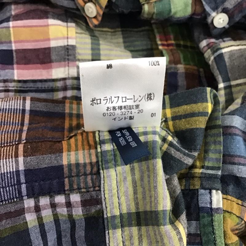 ラルフローレン RALPHLAUREN シャツ、ブラウス 半袖 半袖シャツ チェックシャツ ボタンダウンシャツ L チェック マルチカラー / マルチカラー / メンズ USED 古着 中古 10136834