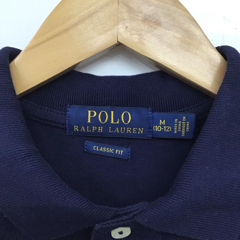ポロラルフローレン POLO RALPH LAUREN ポロシャツ 半袖 M 無地 紺 / ネイビー / レディース USED 古着 中古 10134221