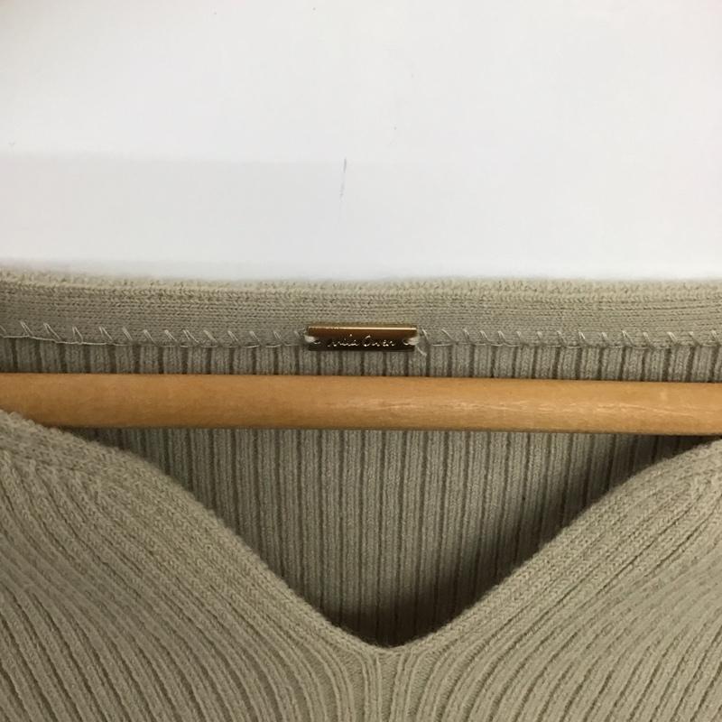 ミラオーウェン Mila Owen ニット、セーター 長袖 0 無地 ベージュ / ベージュ / レディース USED 古着 中古 10133178