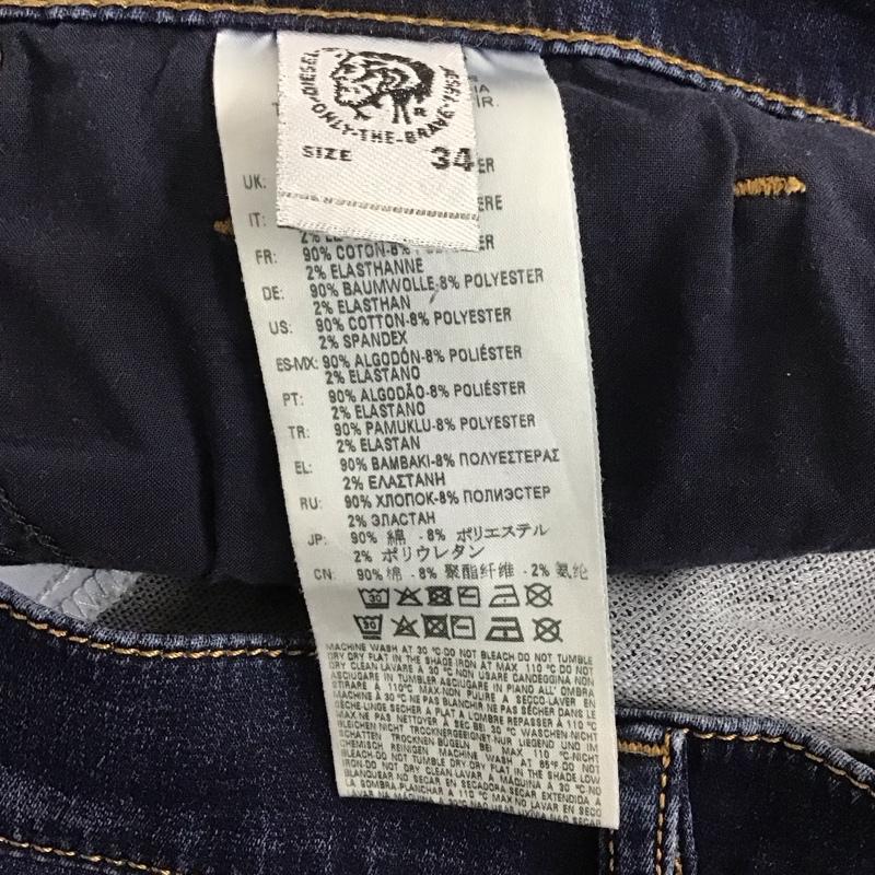 ディーゼル DIESEL パンツ デニム、ジーンズ 34インチ 無地 インディゴ / インディゴ / メンズ USED 古着 中古 10138222