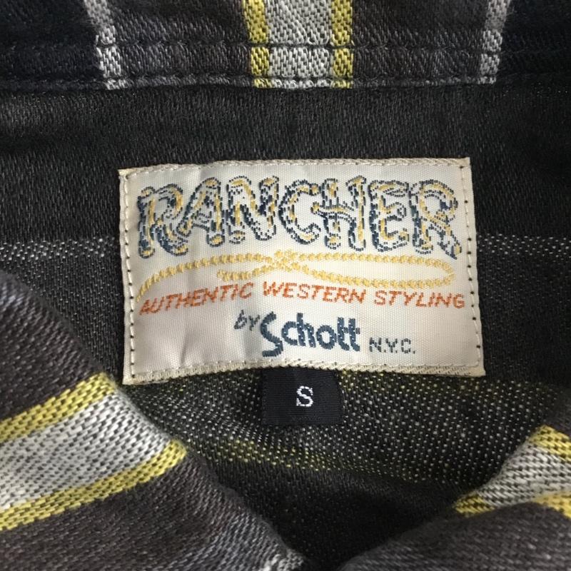 ショット schott シャツ、ブラウス 半袖 半袖シャツ カラーシャツ 半袖カットソー チェックシャツ S チェック マルチカラー / マルチカラー /  メンズ USED 古着 中古 10110050