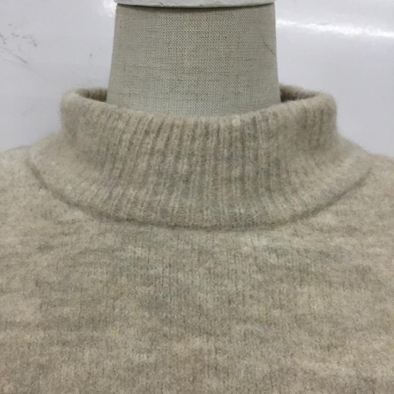 ザラ ZARA ニット、セーター 長袖 長袖ニットカットソー ニット セーター クルーネックニット XS 無地 ベージュ / ベージュ /  レディース USED 古着 中古 10110305