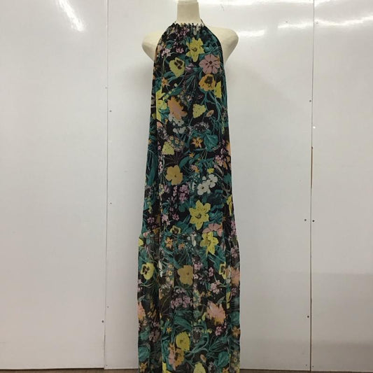 ザラ ZARA ワンピース ロングスカート ロングワンピース ノースリーブワンピース フレアスカート L プリント マルチカラー / マルチカラー /  レディース USED 古着 中古 10134123