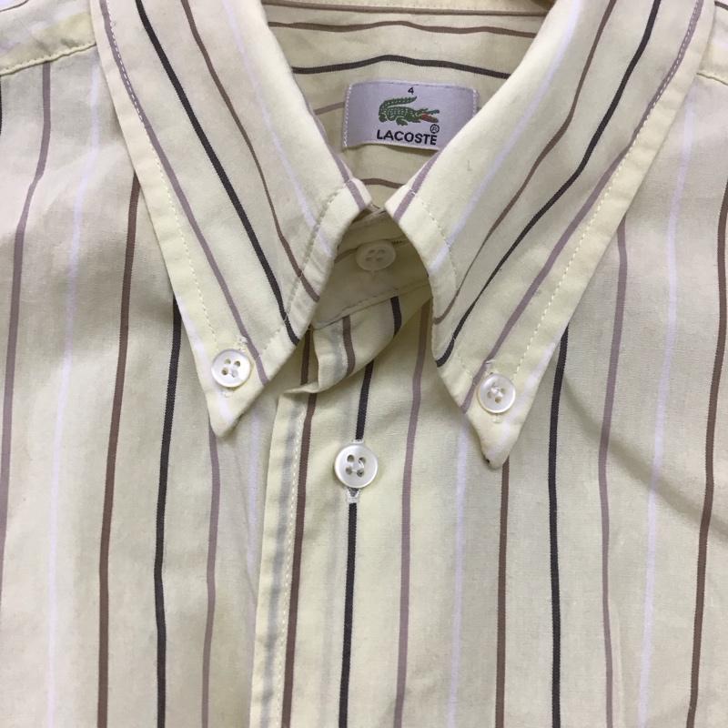 ラコステ LACOSTE シャツ、ブラウス 長袖 長袖シャツ チェックシャツ カラーシャツ ボタンダウンシャツ 4 ストライプ マルチカラー / マルチカラー / メンズ USED 古着 中古 10138413