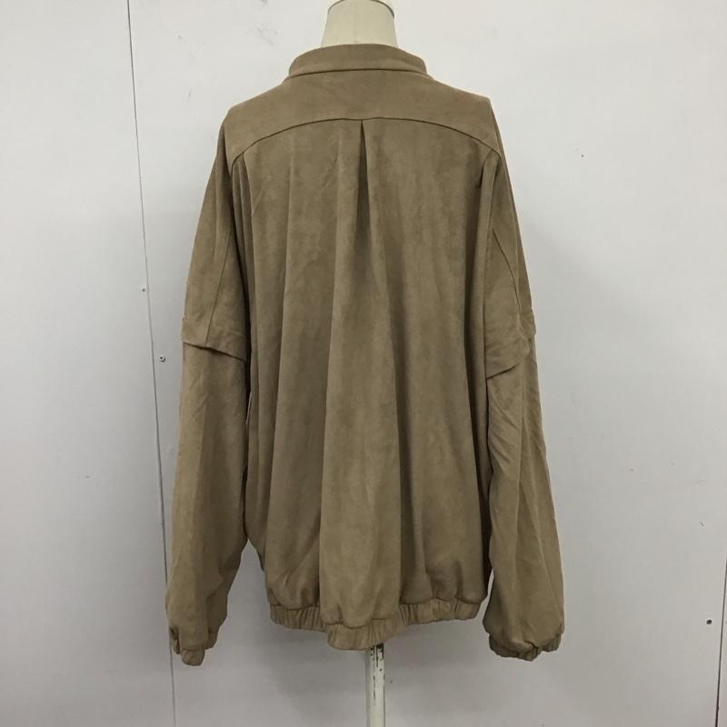 アディダス adidas ジャケット、上着 ジャケット、ブレザー h29548 スウェードジャケット ジップアップジャケット ノーカラージャケット L 無地 ベージュ / ベージュ / レディース USED 古着 中古 10124211
