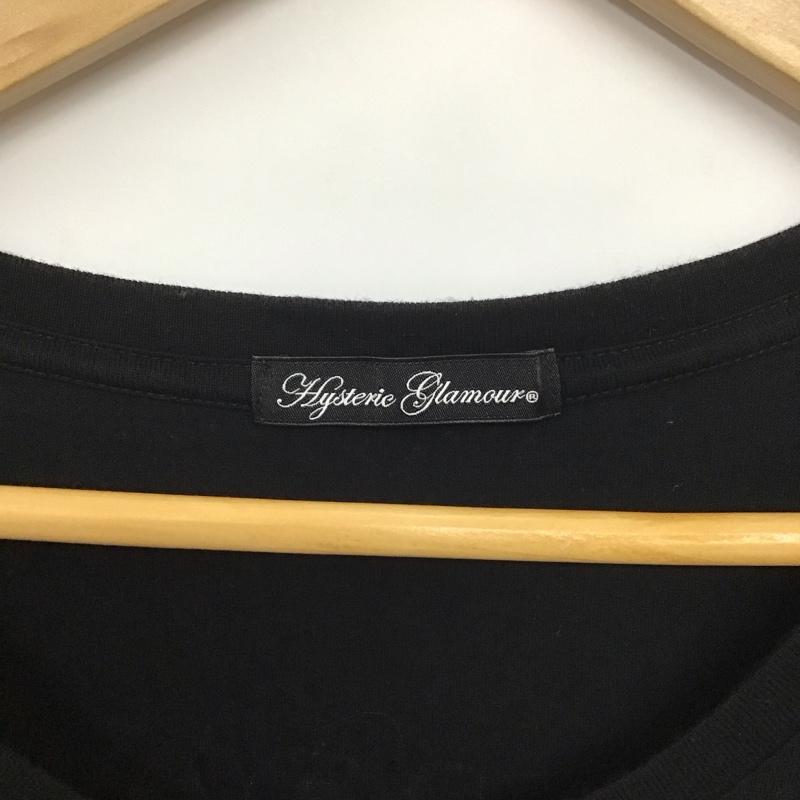 ヒステリックグラマー HYSTERIC GLAMOUR ワンピース ミニスカート FREE プリント 黒 / ブラック / レディース USED 古着 中古 10139340
