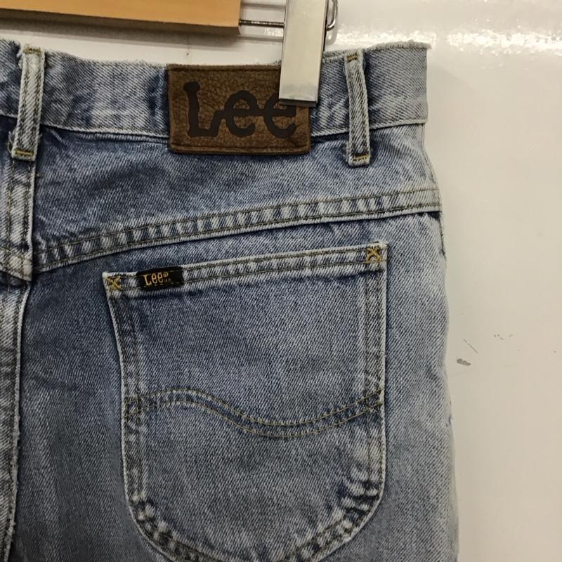 リー Lee パンツ デニム、ジーンズ デニムパンツ ワイドパンツ カジュアルパンツ 32インチ 無地 インディゴ / インディゴ / メンズ USED 古着 中古 10137237