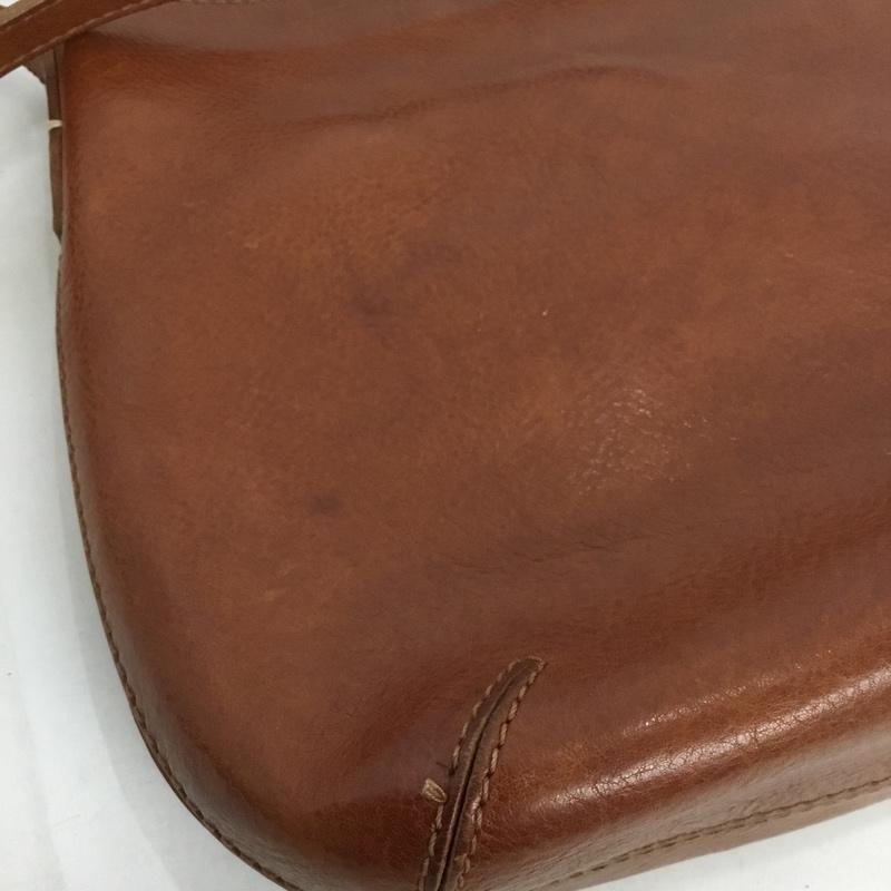 ゲンテン genten ショルダーバッグ ショルダーバッグ レザー ロゴ、文字 灰 / グレー / レディース USED 古着 中古 10122810