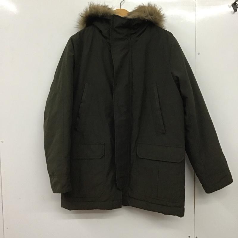 ギャップ GAP ジャケット、上着 ジャンパー、ブルゾン ジップアップジャケット パーカージャケット アウター M 無地 カーキ / カーキ / メンズ USED 古着 中古 10139312