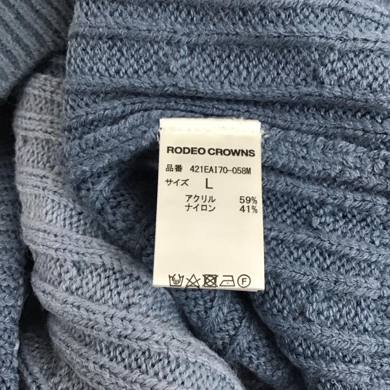 ロデオクラウンズ Rodeo Crowns ニット、セーター 長袖 長袖ニットカットソー ニット セーター クルーネックニット L マルチカラー / マルチカラー / メンズ USED 古着 中古 10122138