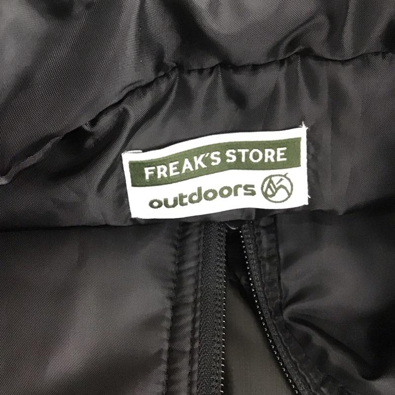 フリークスストア FREAK S STORE ベスト ベスト ジップアップベスト ダウンベスト ノースリーブカットソー M ロゴ、文字 黒 / ブラック / メンズ USED 古着 中古 10113765