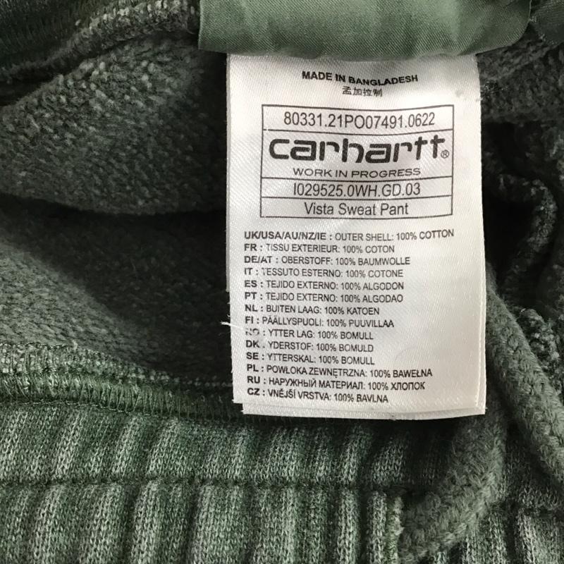 カーハート Carhartt パンツ ワークパンツ、ペインターパンツ ワイドパンツ スウェットパンツ カジュアルパンツ XS ロゴ、文字 カーキ / カーキ / メンズ USED 古着 中古 10149200
